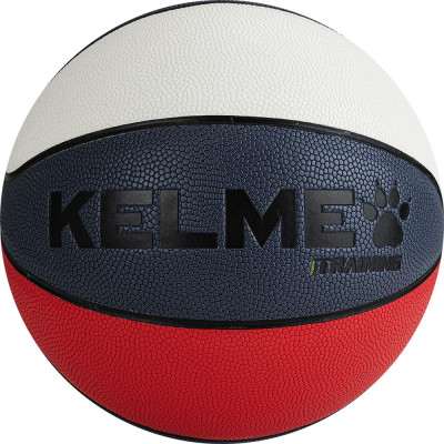 Мяч баскетбольный KELME Training, 8102QU5006-169, р.5, 8 пан., нейл.корд, бут.кам., бел-т.син-крас
