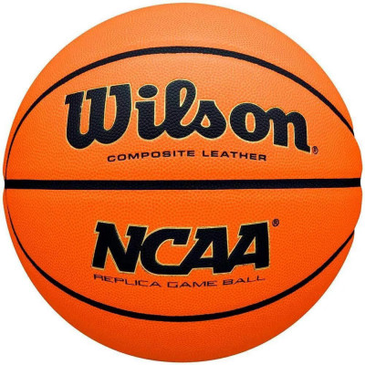 Мяч баскетбольный WILSON NCAA Replica, WZ2007701XB7, р.7, композит, бутил. камера, оранжево-черный