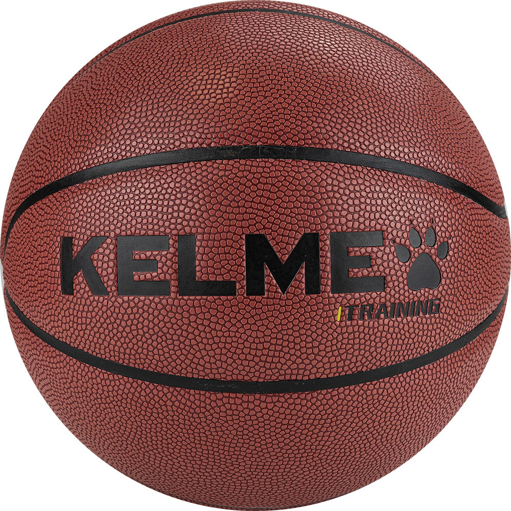 Мяч баскетбольный KELME Hygroscopic, 8102QU5001-217, р.7, 8 панелей, бут.кам., коричнево-черный