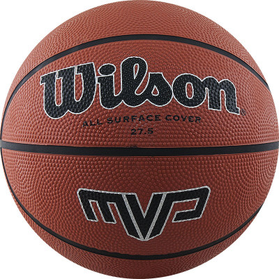 Мяч баскетбольный WILSON MVP, WTB1417XB05, р.5, резина, бутил.камера, коричневый