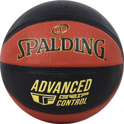 Мяч баскетбольный SPALDING Advanced Grip Control  In/Out 76872z,  р.7, композит. кожа (ПУ), черно-коричневый
