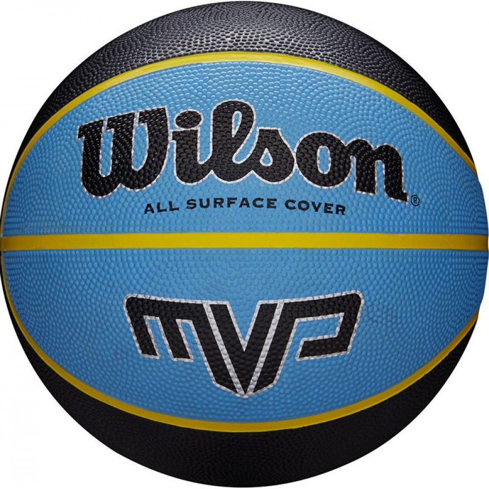 Мяч баскетбольный WILSON MVP, WTB9019XB07, р.7, резина, бутил.камера, сине-черный