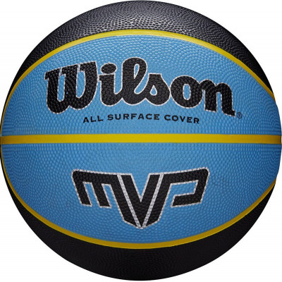 Мяч баскетбольный WILSON MVP, WTB9019XB07, р.7, резина, бутил.камера, сине-черный