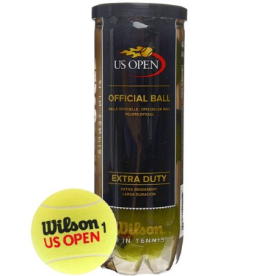 Мяч теннисный Wilson US Open Extra Duty, одобрено ITF и USTA, 3шт.