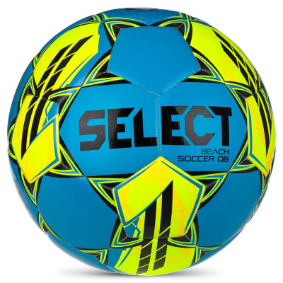 Мяч для пляжного футбола SELECT Beach Soccer DB, 0995160225, р.5, 28п, гибрид.сш, сине-желтый