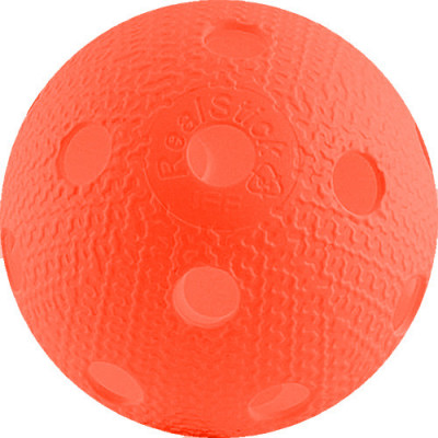 Мяч для флорбола RealStick, MR-MF-Or, пластик с углубл., IFF Approved, оранжевый