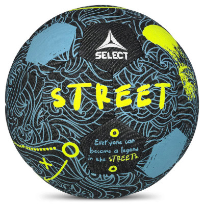 Мяч футбольный SELECT Street V24,  0935965965, р.4,5, деним,  черный