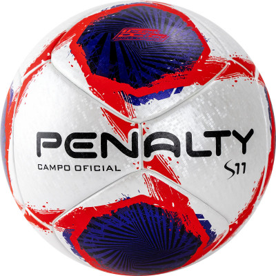 Мяч футбольный PENALTY BOLA CAMPO S11 R1 XXI, 5416181241-U, PU, термосшивка, серебр-син-крас