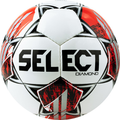 Мяч футбольный SELECT Diamond V23, 0855360003, р.5, FIFA Basic, гл.ТПУ,  бело-красный