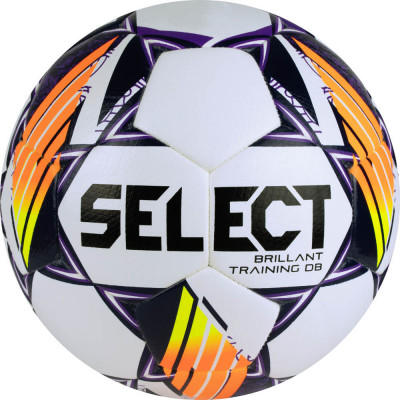 Мяч футбольный SELECT Brillant Training DB V24, 0864168096, р.4, гибр.сш, бел-оранж