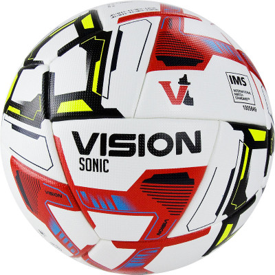Мяч футбольный VISION Sonic, FV321065,р.5, 24 пан.,FIFA Basic,PU,бел-мультикол