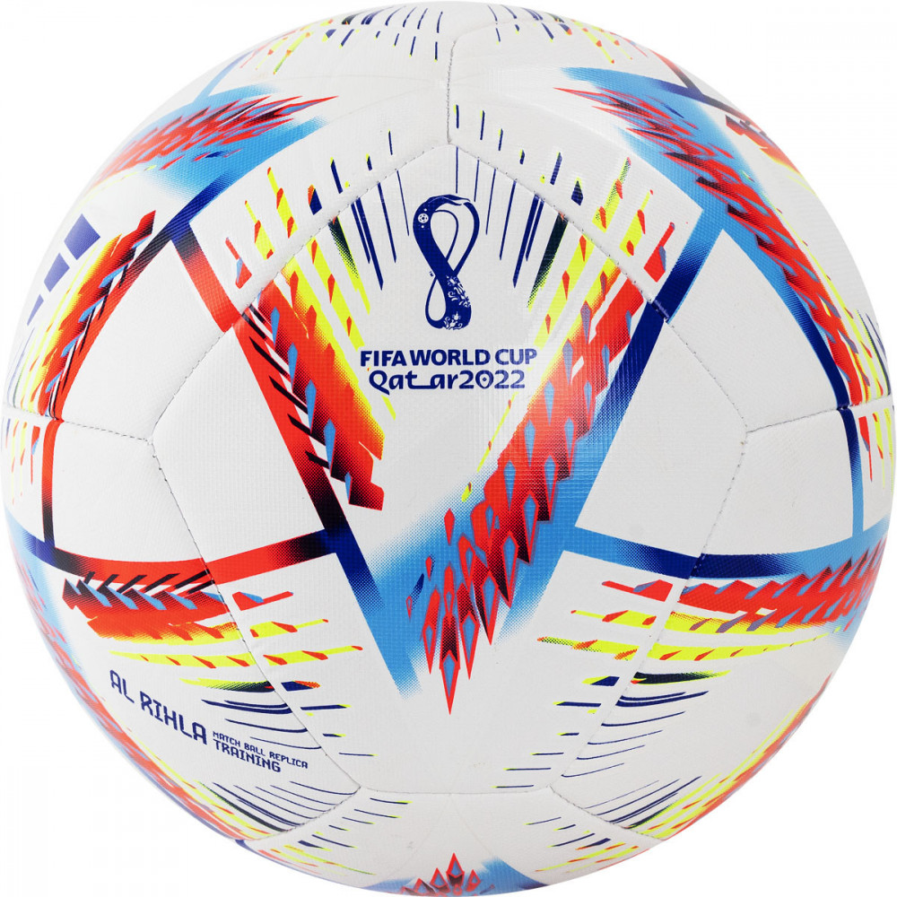 Мяч футбольный ADIDAS WC22 Rihla Training H57798, р.5,  бело-мультиколор