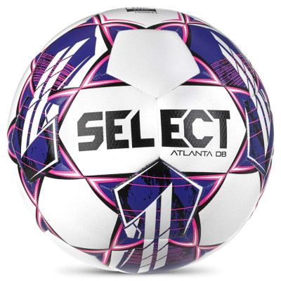 Мяч футбольный SELECT Atlanta DB, 0575960900, р.5, FIFA Basic, гл.ТПУ, гибрид.сш, бело-фиолетовый