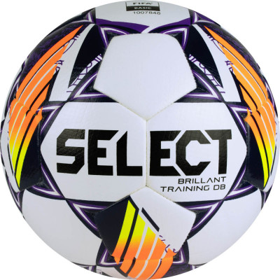 Мяч футбольный SELECT Brillant Training DB V24, 0865168096, р.5, Basic, 32пан., гибрид.сш, бело-оранж
