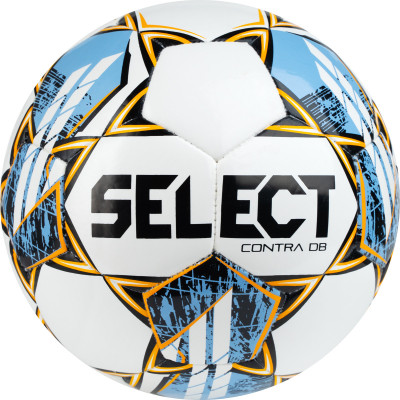 Мяч футбольный SELECT Contra DB V23, 0853160200, р.3, 32 пан, гибрид.сш, бело-голубой