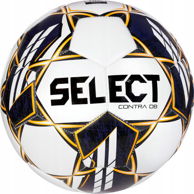 Мяч футбольный SELECT Contra Basic v23, 0855160600, р.5, FIFA Basic, 32 пан,  бело-чер-желтый