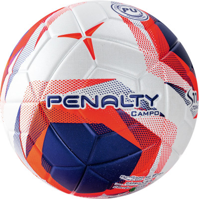 Мяч футбольный PENALTY BOLA CAMPO S11 TORNEIO, 5212871712-U, р.5, PU, термосшивка, бел-син-крас