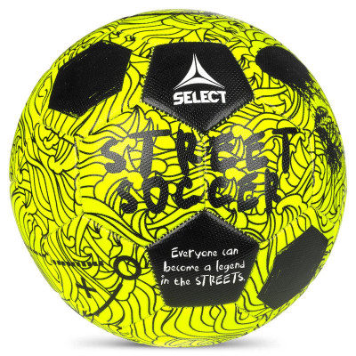 Мяч футбольный SELECT Street Soccer, 0955265551, р.4,5,  желто-черный