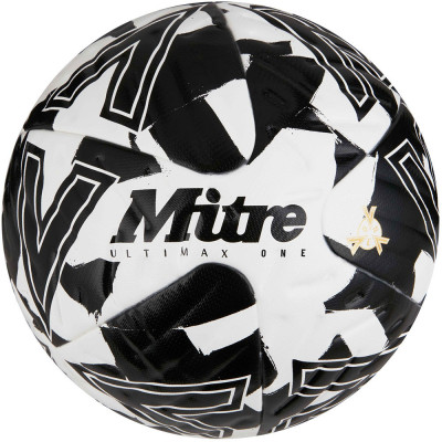 Мяч футбольный MITRE Ultimax One, 5-B0152B99, р.5, FIFA PRO, 4 пан, термосшивка, бело-черный