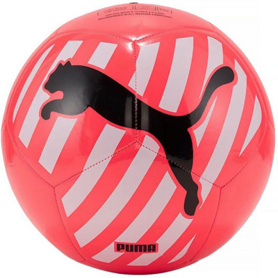 Мяч футбольный PUMA Big Cat, 08399405, р.5, 12 пан, маш. сш, розово-черный