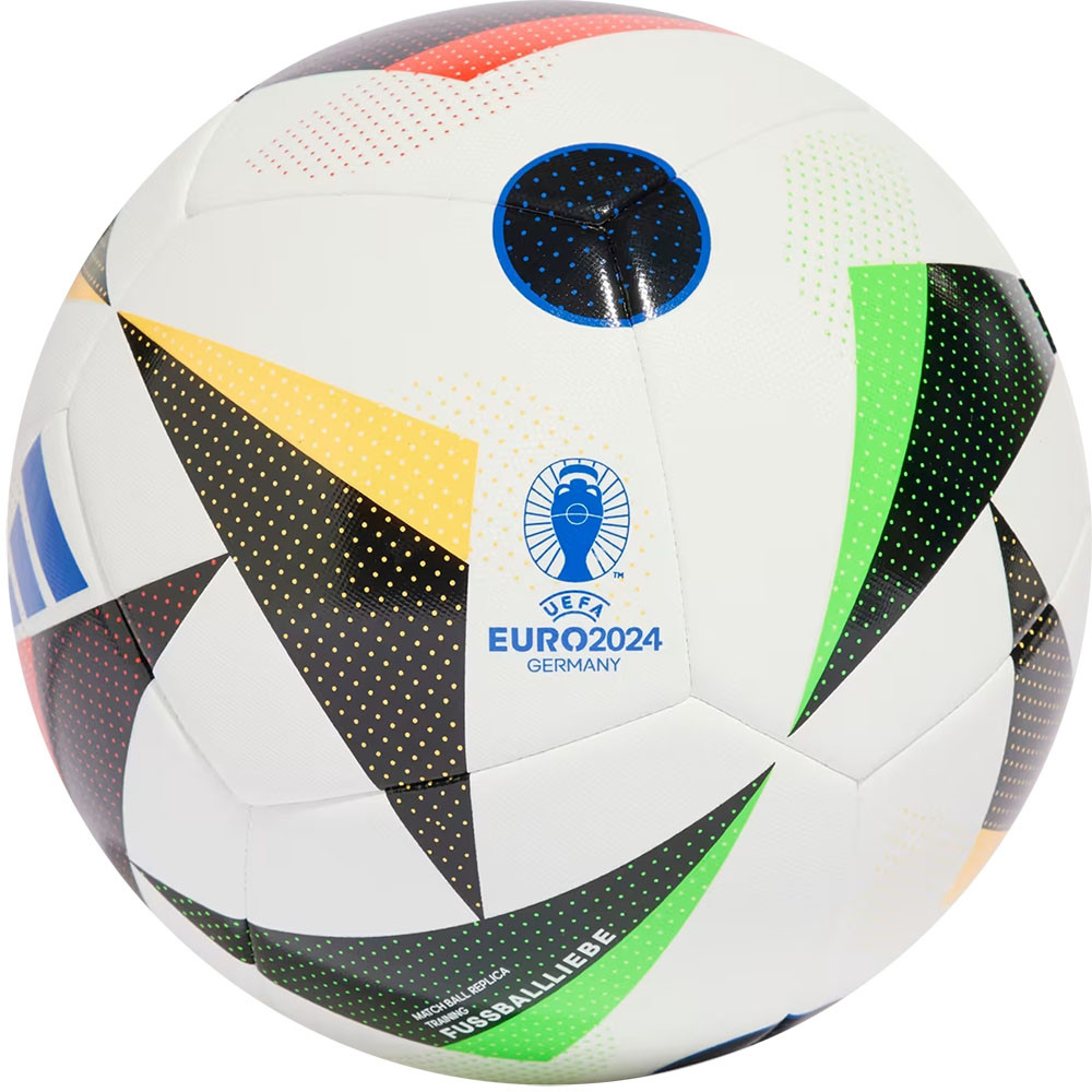 Мяч футбольный ADIDAS Euro24 Training IN9366, р.5, 12п, мультиколор