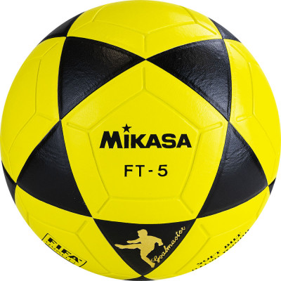 СЦ*Мяч для футб. MIKASA FT5 FQ-BKY, р.5, FIFA Quality, 32 пан,  желто-черный