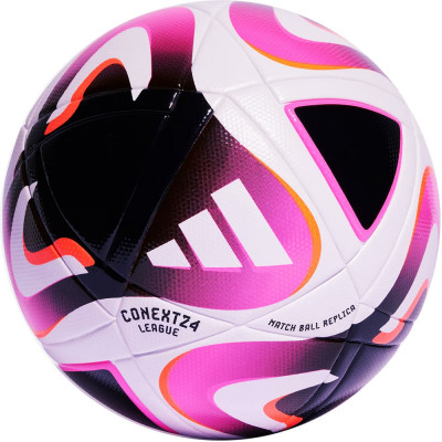 Мяч футбольный ADIDAS Conext 24 League IP1617, р.5, 26п, FIFA Quality,бело-розово-черн