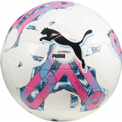Мяч футбольный PUMA Orbita 6 MS, 08378710, р.5, 32 пан, машинная сшивка, бело-мультиколор