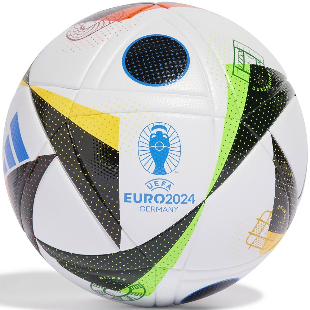 Мяч футбольный ADIDAS Euro24 League IN9367, р.5, FIFA Quality, 12п,ТПУ, термосшивка, мультиколор