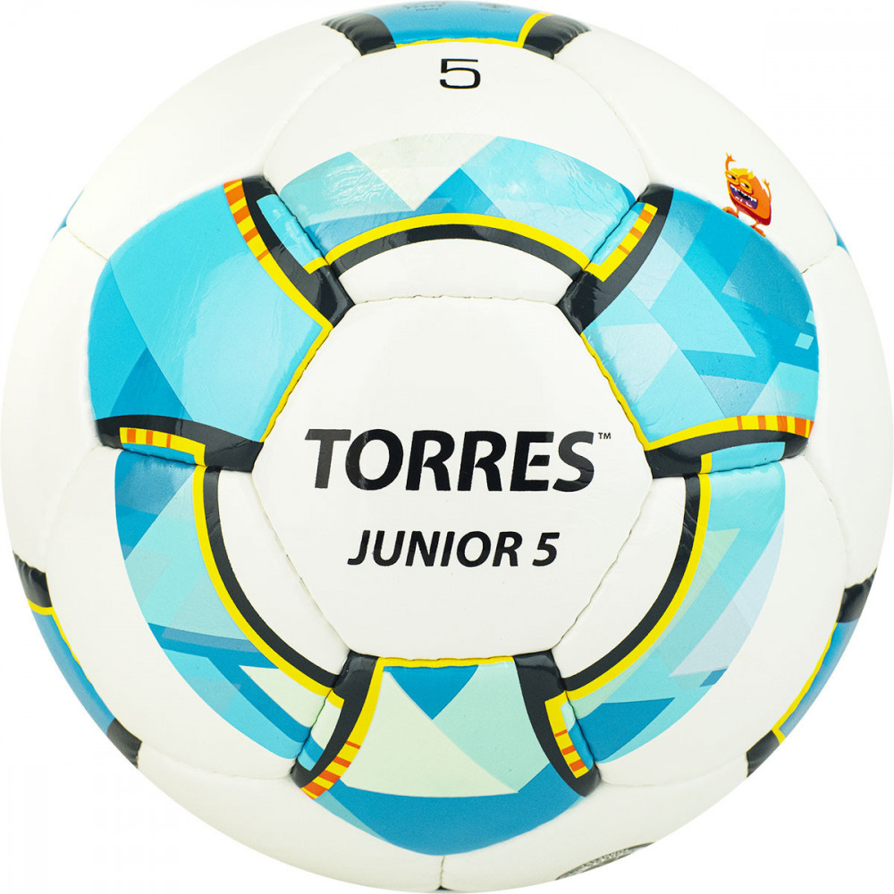 СЦ*Мяч футбольный TORRES Junior-5, F320225, р.5, вес 390-410 г,3 сл,32 п, бел-гол-сер