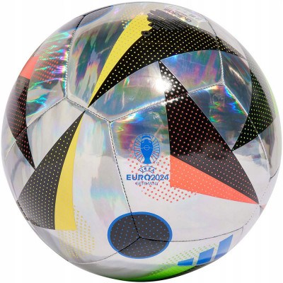 Мяч футбольный ADIDAS Euro24 Training FOIL IN9368, р.5, 12п, серебристый