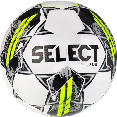 Мяч футбольный SELECT Club DB V23, 0865160100, р.5, FIFA Basic термо+маш.сш, бело-черно-зеленый