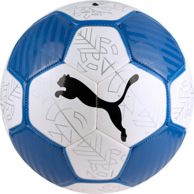 Мяч футбольный PUMA Prestige, 08399203,р.5, 24 панели, маш.сшивка, бело-синий