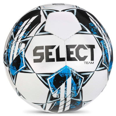 Мяч футбольный SELECT Team Basic V23, 0865560002, р.5, FIFA Basic, 32 пан, гл.ПУ, руч.сш., бело-сине-гол
