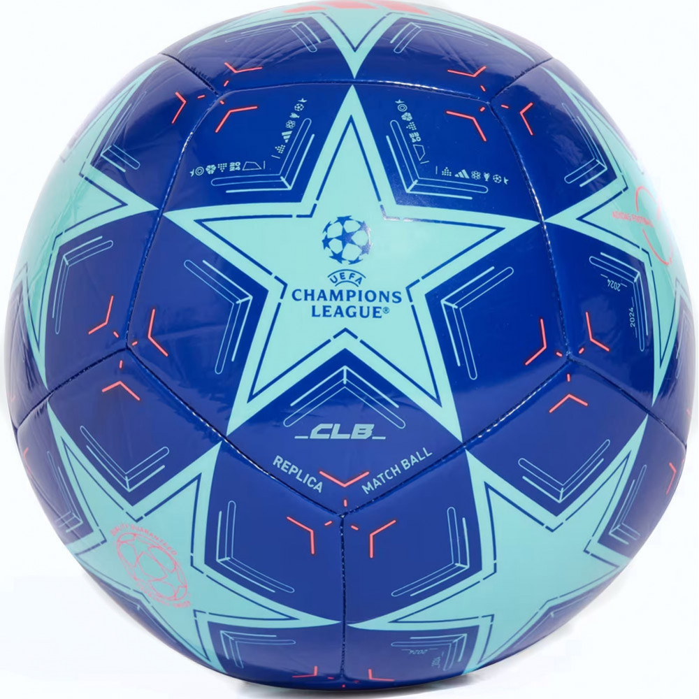 Мяч футбольный ADIDAS UCL Club IX4066, р.4,  сине-голубой