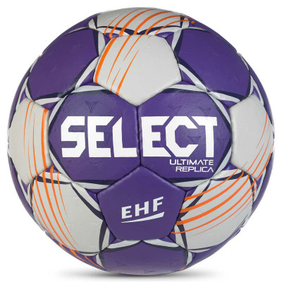 Мяч гандбольный SELECT Ultimate Replica v24, 1671854999, р.2 (Jr), EHF Appr,  фиолетово-белый