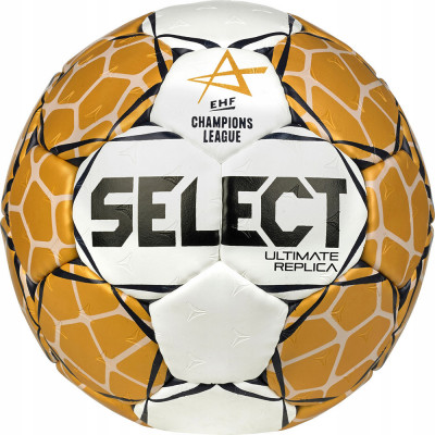 Мяч гандбольный SELECT Ultimate Replica v23, 1671854900, р.2 (Jr), EHF Appr,  бело-золотистый