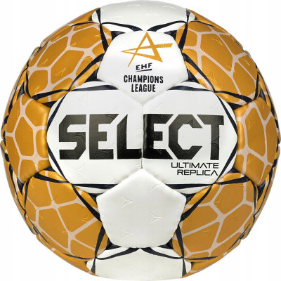 Мяч гандбольный SELECT Ultimate Replica v23, 1672858900, Senior(р.3), EHF Appr,  бело-золотист.