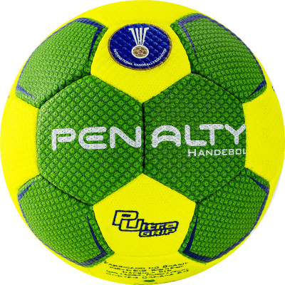 Мяч гандбольный PENALTY HANDEBOL SUECIA H3L ULTRA GRIP, 5115602600-U, р.3, PU, руч.сш.,жел-зел