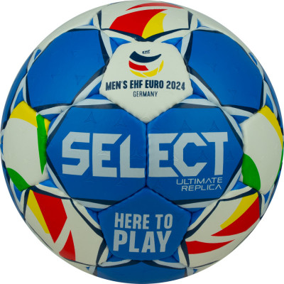 Мяч гандбольный SELECT Ultimate EHF Euro Men Replica v24, 3571854487, р.3, EHF Appr,  сине-бел