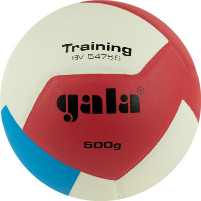 Мяч волейбольный GALA Training Heavy 12, BV5475S, р.5, вес 500 г,синт.кожа.ПУ,клееный,бут.кам,бел--гол--крас