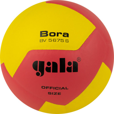 Мяч волейбольный GALA Bora 12, BV5675S, р. 5, синт. кожа клееный, бут. кам, жёлто-розовый