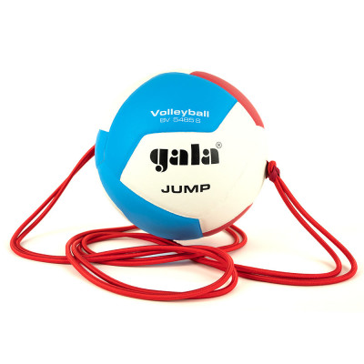 Мяч волейбольный на растяжках GALA Jump 12, BV5485S, р.5, синт.кожа клееный, бел-гол-кр.