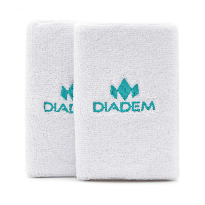 Напульсники DIADEM Logo 5 (БЕЛЫЕ), WRBAND-DBL-WH, шир.12,7 см,80%хлопок,12%эласт,8%полиэст,белый