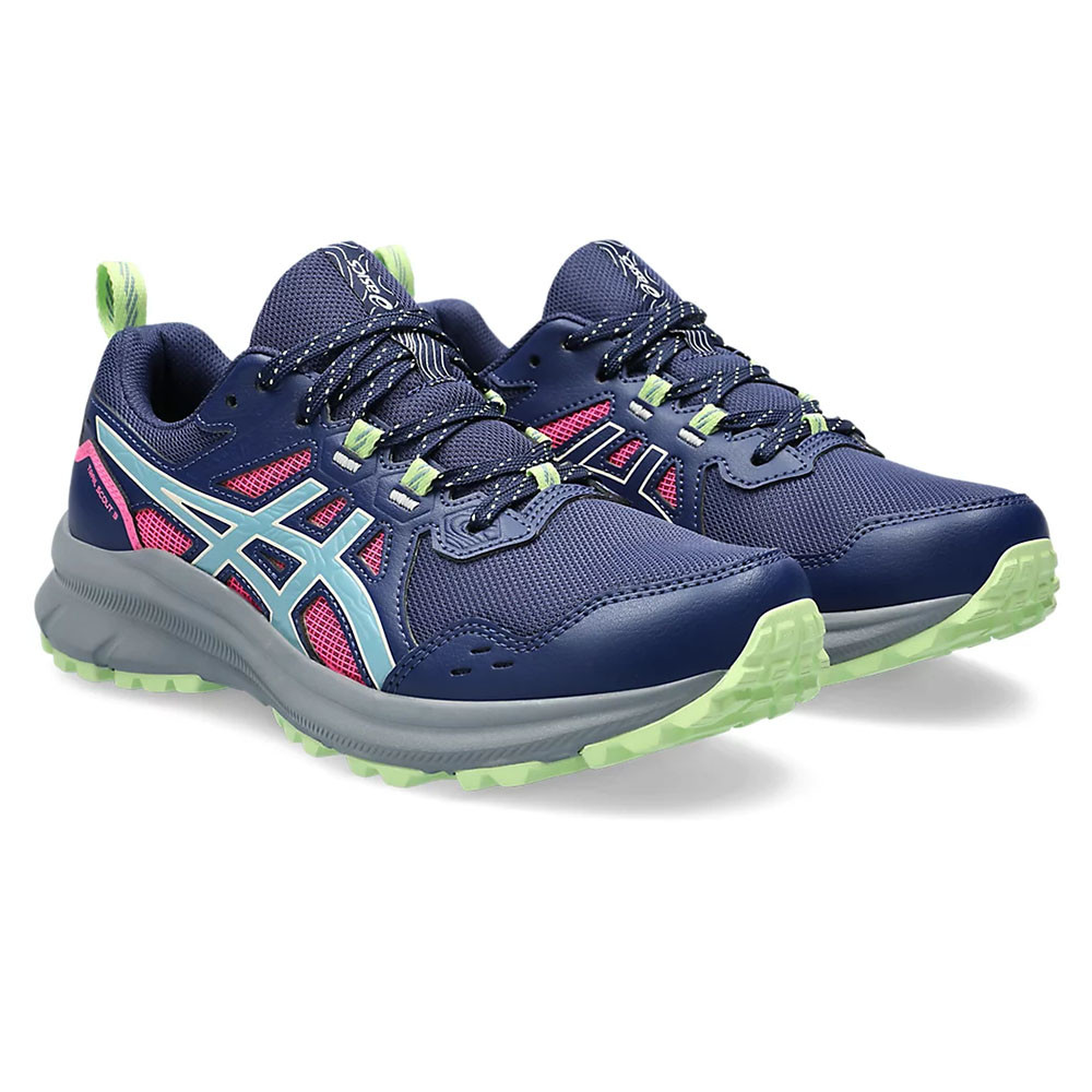 Кроссовки бег. жен. ASICS Trail Scout 3 1012B516 400, р.5.5 (рос.34,5),кожзам,текстиль,резина,синий