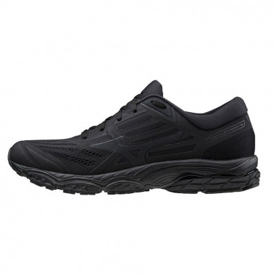 Кроссовки бег. MIZUNO Wave Stream II, J1GC191916,р.UK11 (рос.45),иск. кожа, текстиль,черный