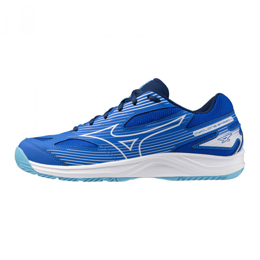 Кроссовки волейб. муж. MIZUNO Cyclone Speed 4 V1GA238001,р.UK7.5(рос.40,5), полиамид, синий