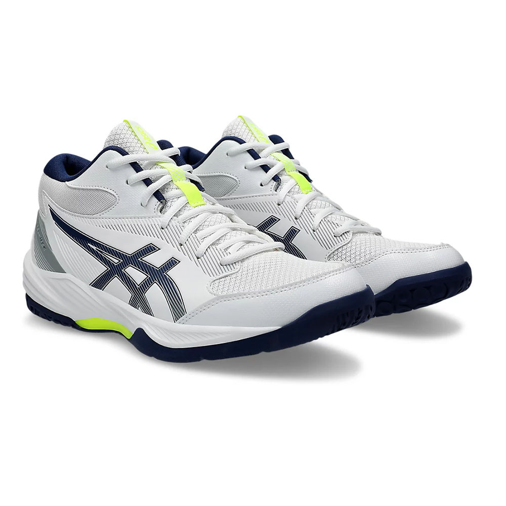 Кроссовки волейб. муж. ASICS Gel-Task MT 4 1071A102 100,р.7,(рос.38.5),иск.кожа, текстиль, бело-син