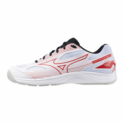 Кроссовки волейб. муж. MIZUNO Cyclone Speed 4 V1GA238096,р.UK7.5(рос.40,5), полиамид, белый