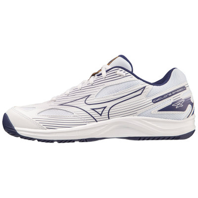 Кроссовки волейб. муж. MIZUNO Cyclone Speed 4 V1GA238043,р.UK8 (рос.41), полиамид, белый